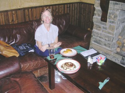 Terry and Dinner in the Southsider Tavern.